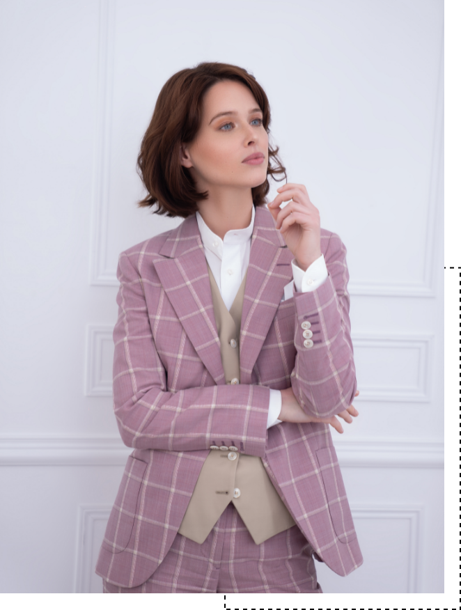 Costume 3 pièces femme sur mesure Costume 3 pièces femme sur mesure