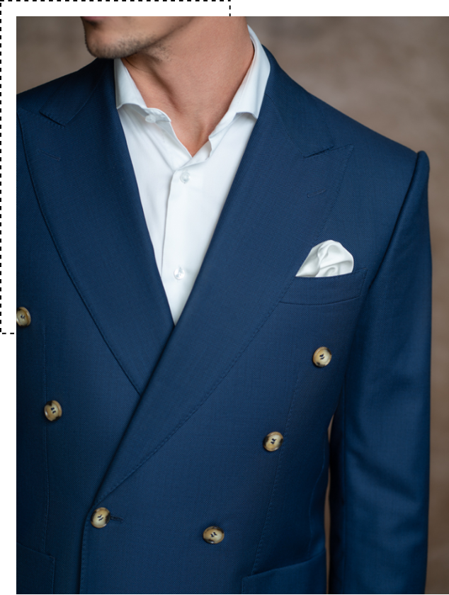Costume croisé sur mesure Costume croisé sur mesure