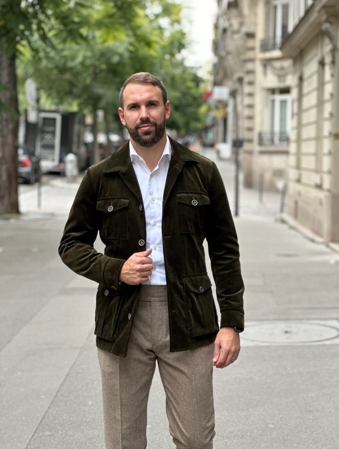 Veste casual sur mesure paris
