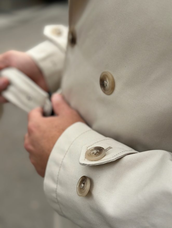 Manteau beige pour homme Trench beige sur mesure