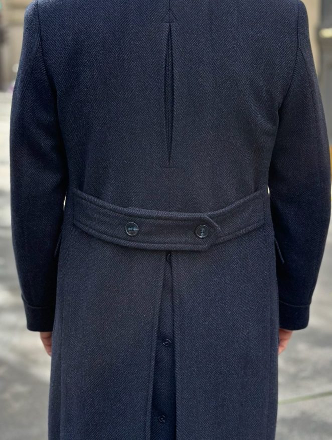 manteau bleu pour homme Manteau croisé bleu