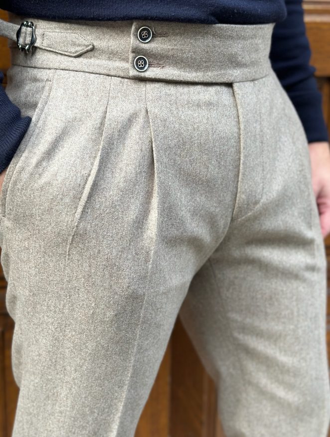 Pantalon flanelle sur mesure
