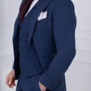 costume été 3 pièces sur mesure profil