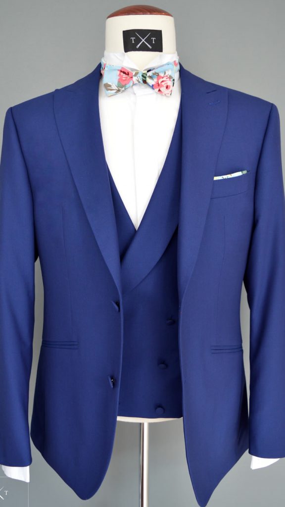 Costume sur mesure - costume 3 pièces bleu électrique - Tailor Trucks