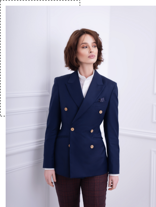 Veste croisée sur mesure femme Veste croisée sur mesure femme