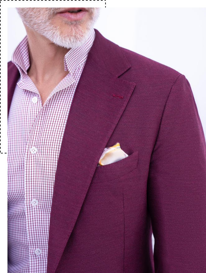 milanaise veste bordeaux