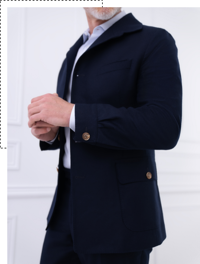veste signature bleu